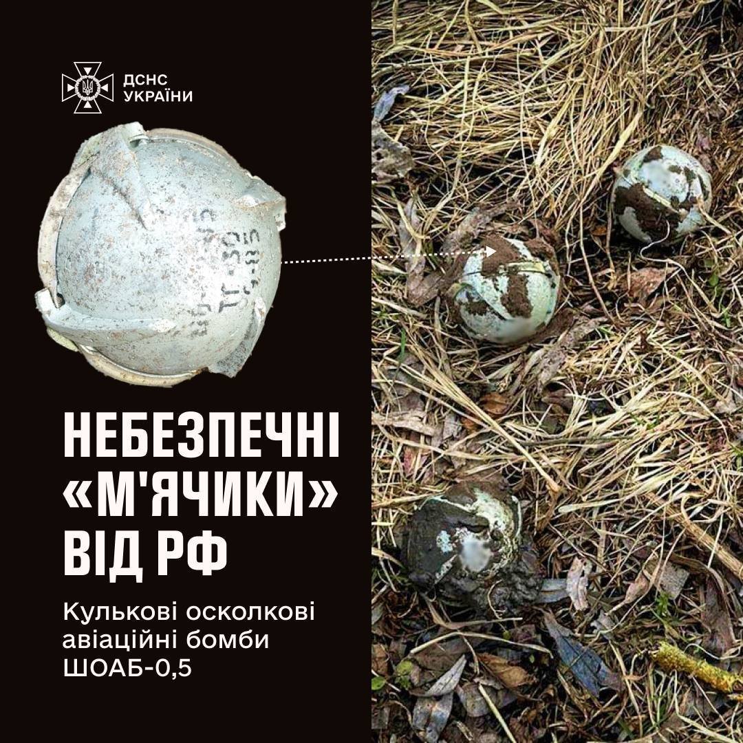 Касетні суббоеприпаси, якими росіяни обстріляли Київщину