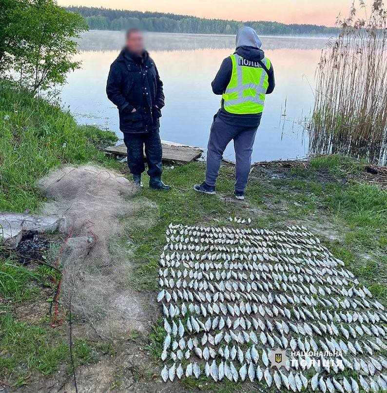 У столиці чоловік наловив риби на 800 тисяч гривень
