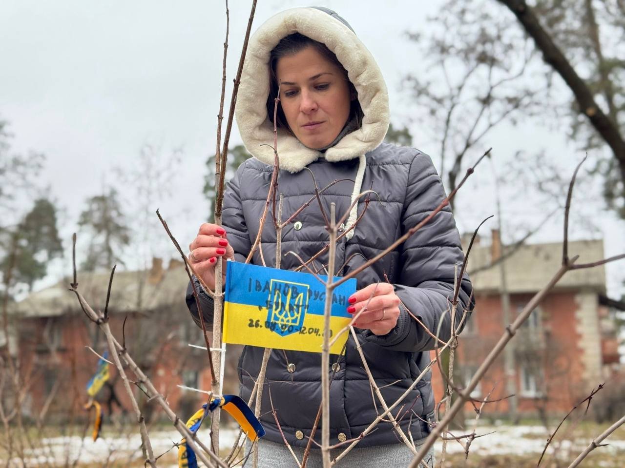 У Києві на честь полеглих захисників висадили калинову алею