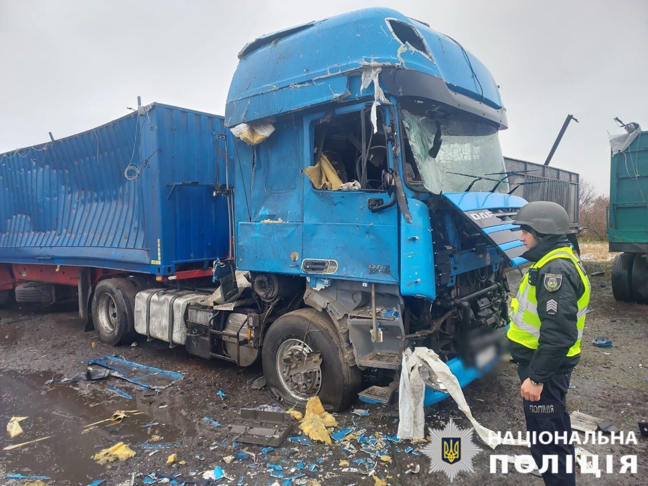 Наслідки ворожого обстрілу БПЛА на Київщині