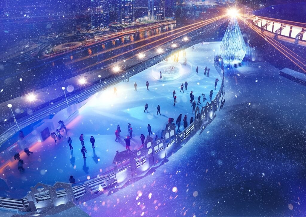 Кришталева ковзанка на набережній River Mall