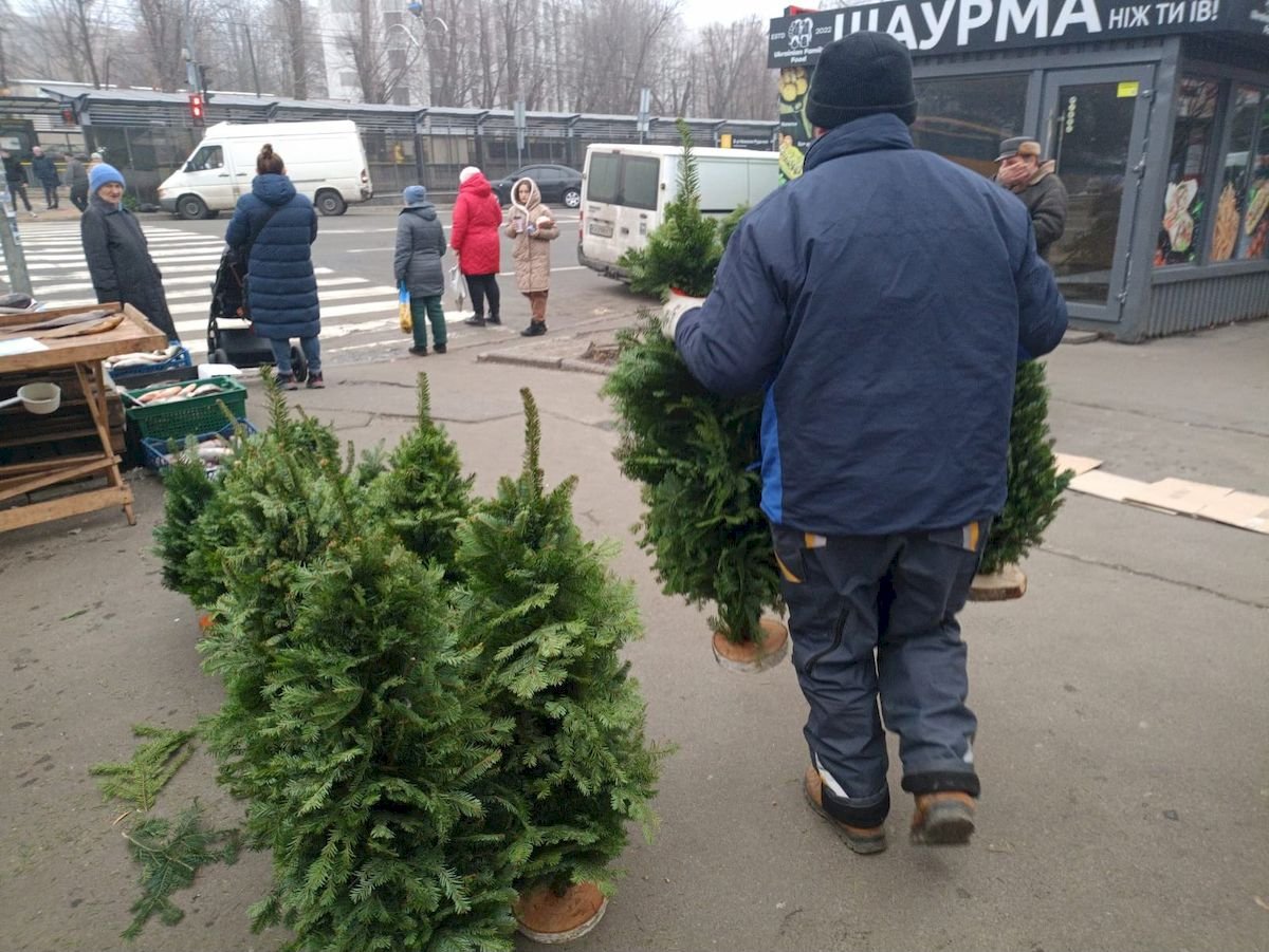 У Києві комунальники прибрали нелегальні ялинкові базари