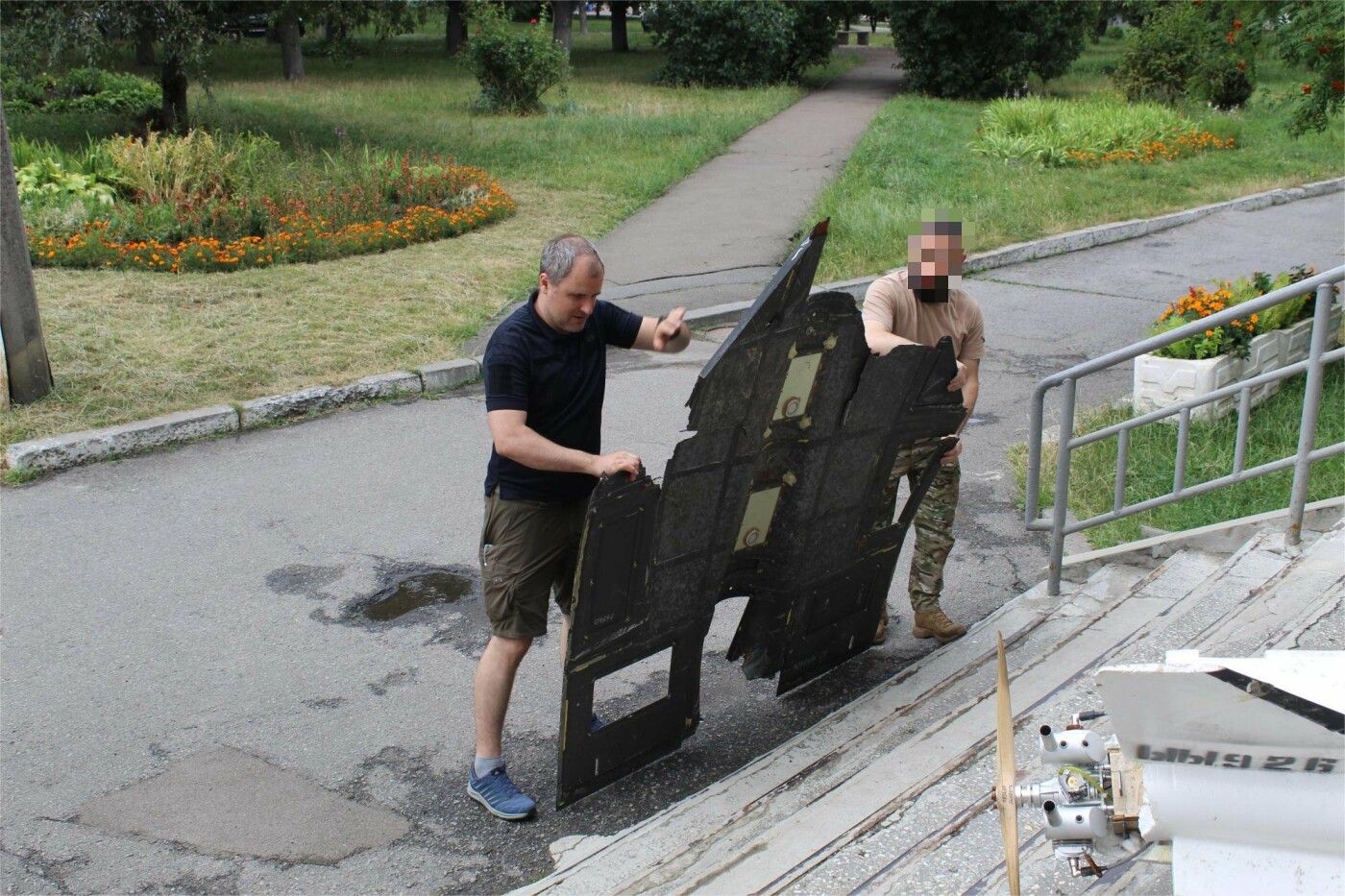 Збиті дрони вже можна побачити