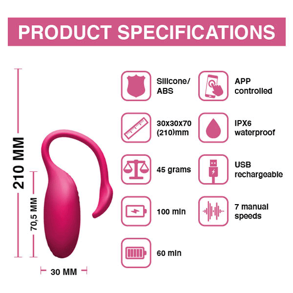 Віброяйце смарт на дистанційному керуванні Magic Motion Flamingo Wearable Vibrator - Изображение 9